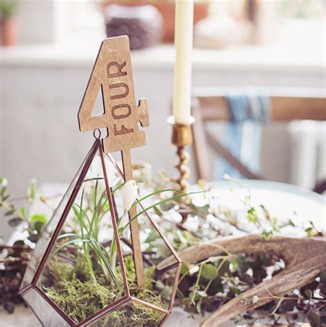 Wood Table Numbers By Print For Love