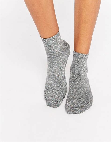 ASOS Glitter Ankle Socks At Asos Com Ankle Socks Socks Womens Tights