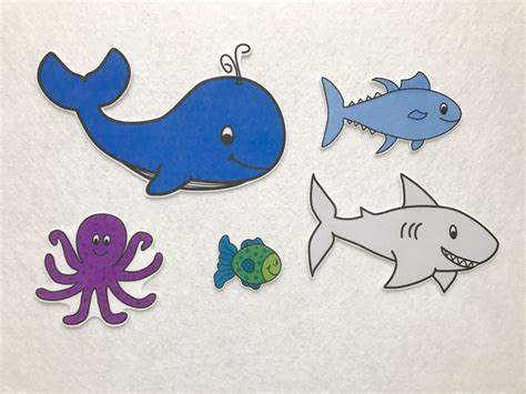 Printable fish shapes download them or print. Slippery Fish Felt Story Flannel Board Set Preschool