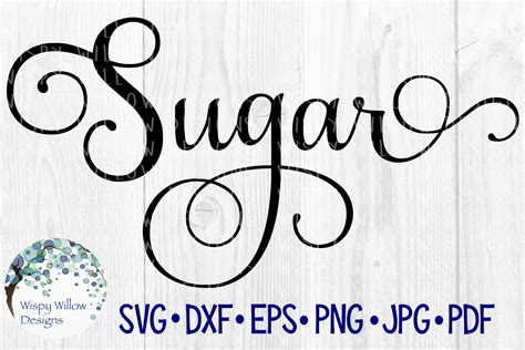 Sugar Label Graphic By Wispywillowdesigns · Creative Fabrica