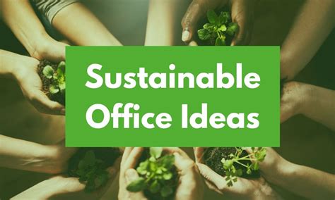 Tips For Designing A Sustainable Office Green Office Cfsols