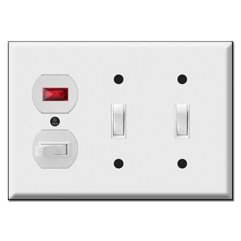 Combo 3 Gang 4 Up Down And Sideways Toggle Light Switch Plates