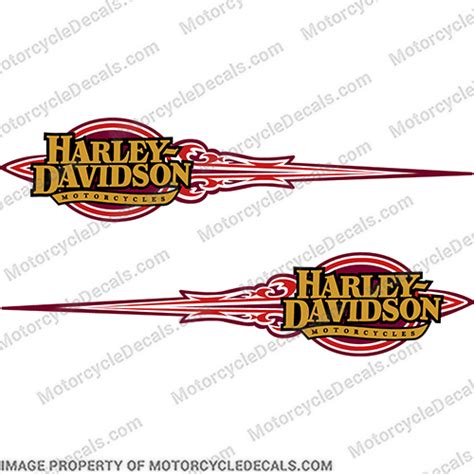 Harley Davidson Fuel Tank Motorcycle Decals Set Of 2 Style 27