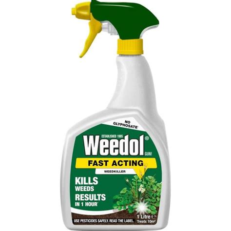 Weedol Fast Acting Weed Killer 1 Litre Weeds Moss And Algae Control