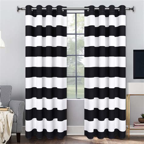 Black White Stripe Curtains Curtains And Drapes 2023