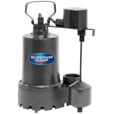 Superior Pump 92541 12 Hp Cast Iron Sump Pump With Vertical Float