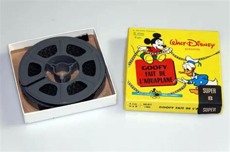 Film Super 8 Walt Disney Goofy Fait De Laquaplane Dingo Film 8mm
