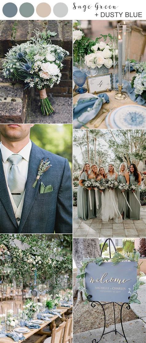 Maybe you would like to learn more about one of these? greenery wedding - sage green and dusty blue wedding color ...