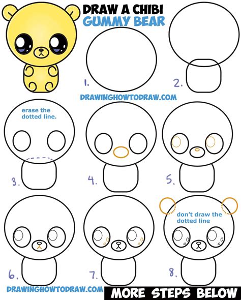 Easy Cute Things To Draw Step By Step Image Result For Step By Step Drawing Tutorials