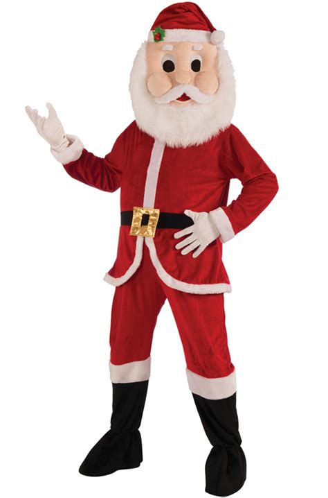 Brand New Promotional Santa Mascot Jumpsuit Adult Costume 721773722394