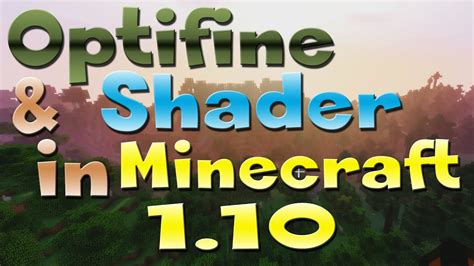 This is an alternative before optifine has been officially compatible with forge. Optifine & Shader in Minecraft 1.10 Tutorial in Mods ...