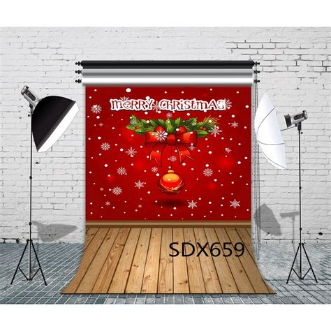 Greendecor Polyster 5x7ft Merry Christmas Christmas Photo Backdrops
