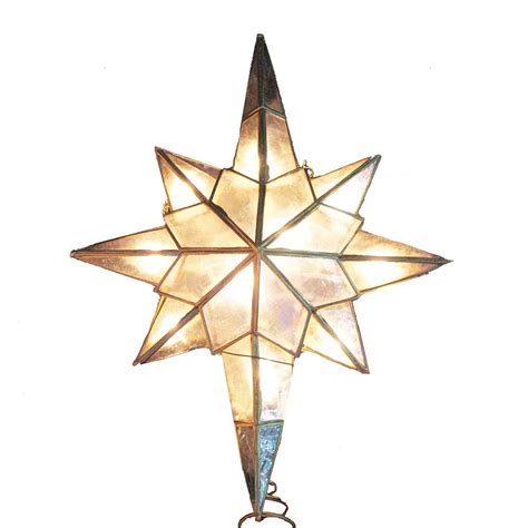 Buy Ksa Lighted Capiz Shell Star Of Bethlehem Christmas Tree Topper