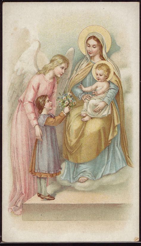 Holy Cards For Children Guardian Angels