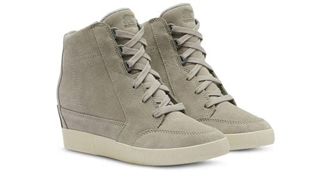Sorel Out N About Ii Wedge Sneakers In Natural Lyst