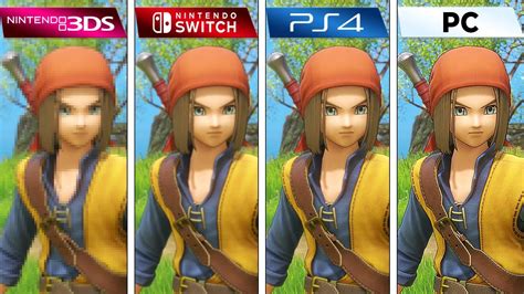 Dragon Quest Xi 2017 3ds Vs Switch Vs Ps4 Vs Pc Graphics Comparison Youtube