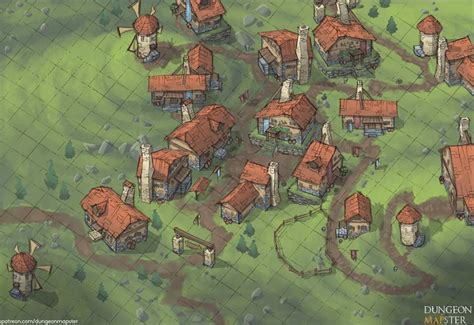 The Rustic Village Dndmaps Fantasy City Fantasy Map Dungeons And