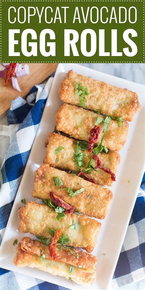 Maybe you would like to learn more about one of these? Copycat Avocado Egg Rolls - The Chunky Chef