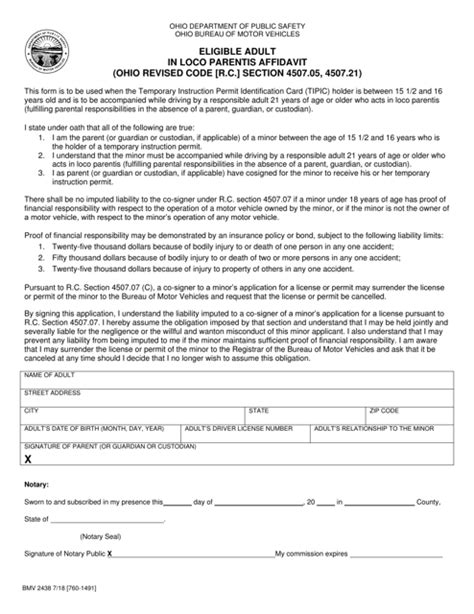 Form Bmv2438 Fill Out Sign Online And Download Printable Pdf Ohio