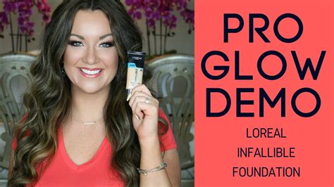 This lightweight foundation evens out our. L'OREAL INFALLIBLE PRO GLOW FOUNDATION Review, Demo, First ...