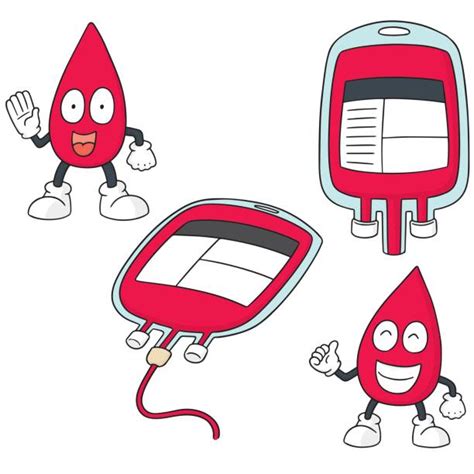 Royalty Free Cartoon Of A Blood Bank Clip Art, Vector Images