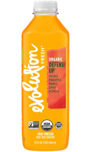 Evolution Fresh Organic Defense Up Cold Pressed Fruit Juice Smoothie