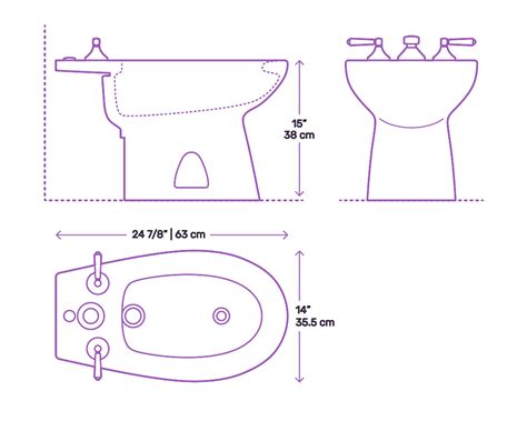 Toto Piedmont Bidet Dimensions And Drawings