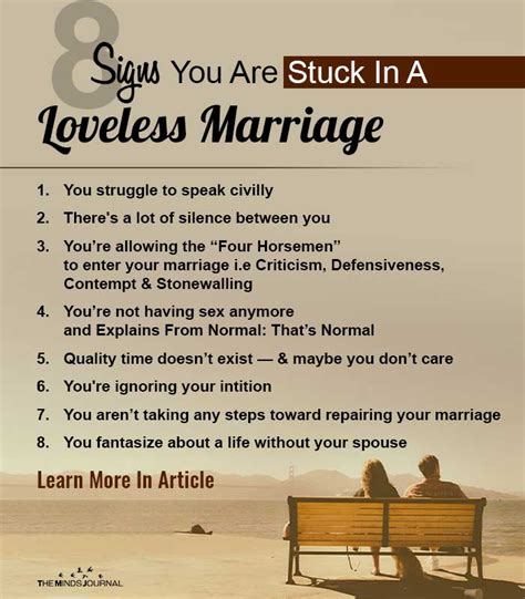 8 Warning Signs You Are Stuck In A Loveless Unhappy Marriage