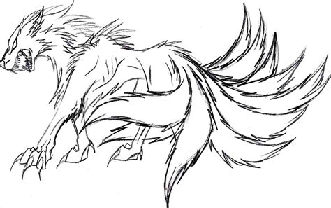 Anime Wolf Drawing At Explore Collection Of Anime Wolf Drawing