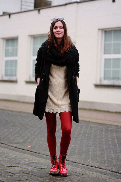 love everything about this look by the styling dutchman red chucks outfit colored tights