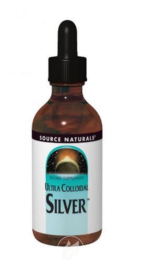 Ultra Colloidal Silver Liquid 4 Fl Oz By Source Naturals Pack Of 2