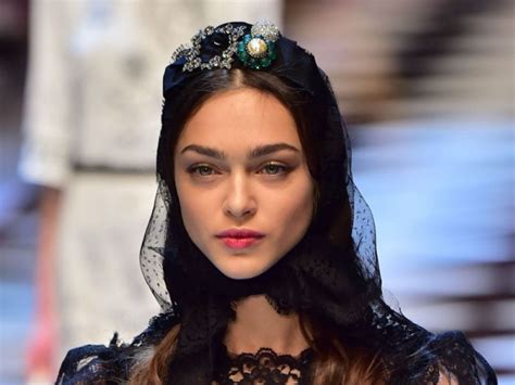 La Modella Zhenya Katava Dolce E Gabbana Foto Graziait