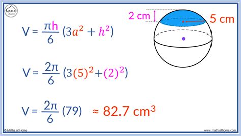How To Calculate The Volume Of A Spherical Cap