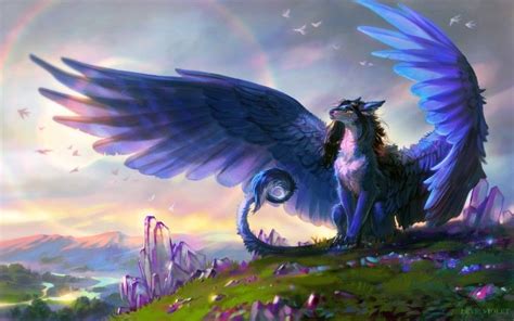 Winged Wolf Fantasy Creatures Art Mythical Creatures Fantasy Dark