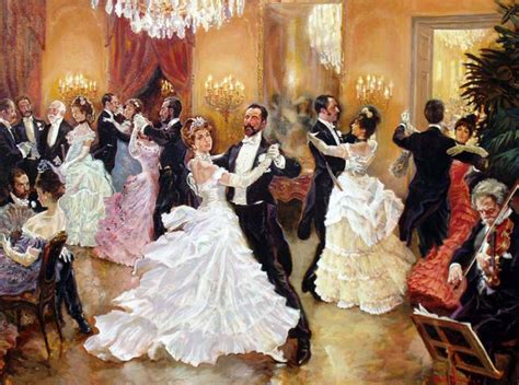 Fancy Dress Ball Victorian Paintings Ball Dance