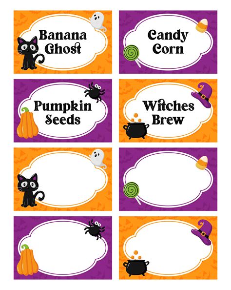 15 Best Halloween Food Labels Free Printable Pdf For Free At Printablee