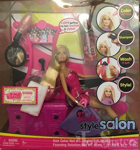 2008 Style Salon Barbie Toy Sisters