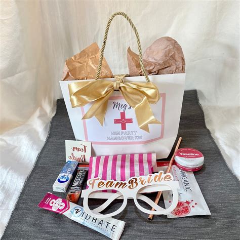Hen Party Hangover Kit Filled Personalised Bag Etsy