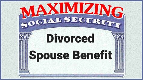 Divorced Spouse Social Security Benefit Youtube