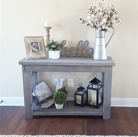 Modified Ana Whites Rustic X Console Table And Used