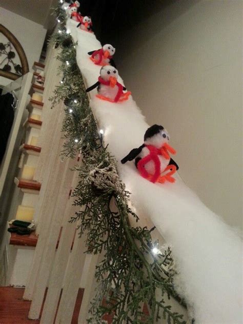 Who Needs An Elf On The Shelf When There Are Penguins On The Banister
