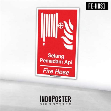 Jual Stiker Safety Sign Rambu K Iso Selang Pemadam Api Fire Hose
