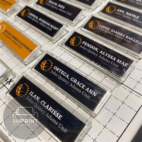 Acrylic Name Plate Pin Free Layout Shopee Philippines