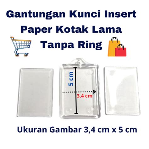 Jual Gancigantungan Kunci Insert Paper Kotak Lama Shopee Indonesia