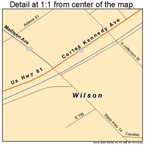 Wilson Arkansas Street Map 0575920