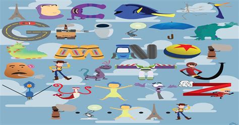 Pixar Alphabet I Made In My 2d Graphic Art Class Im Really Proud Of