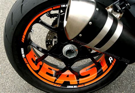 Ktm 1290 Superduke R Sd Sdr Gt Wheel Sticker Rim Stripes Decals Tape