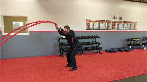 Battle Rope Slams X 3 With Squat Thrust Youtube