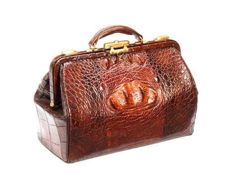 Bonhams A Late Victorianedwardian Crocodile Gladstone Bag