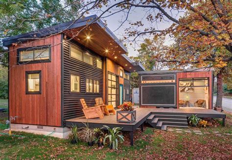 Modern Double Tiny House With Towable Recording Studio Design And
